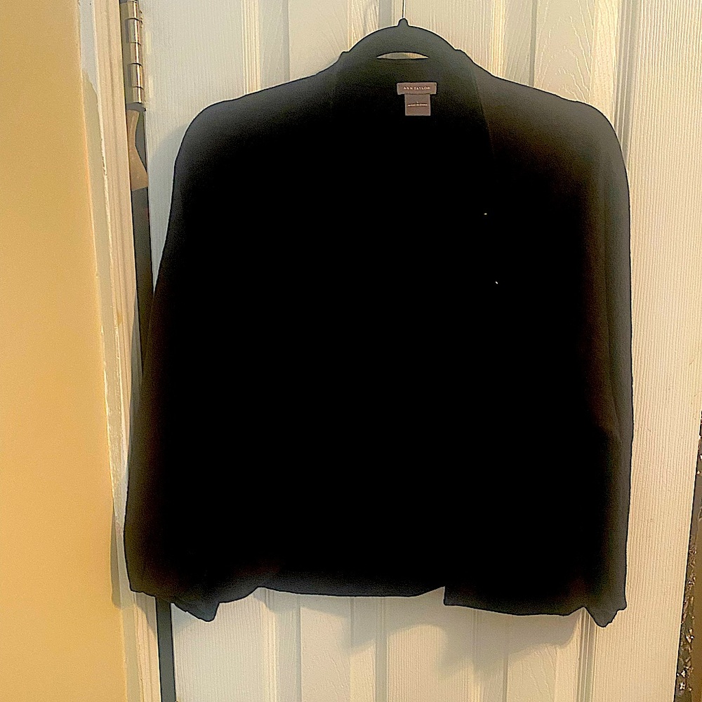 Ann Taylor black cardigan size M